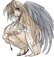 angel anime girl - GIF animado grátis