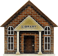 Maison Library Brun:) - png gratis