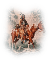 Kaz_Creations Paysage Scenery Indians Horse - png grátis