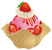 image encre cornet de glacee blanc bon anniversaire fraise vanille multicolore edited by me - PNG gratuit