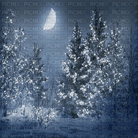 kikkapink winter animated night moon background - Free animated GIF