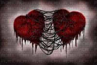 Emo hearts background - gratis png