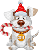 Kaz_Creations Christmas Dog Pup Dogs Colours - zdarma png