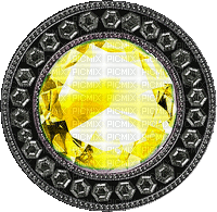 Animated.Gem.Jewel.Deco.Yellow - By KittyKatLuv65 - Gratis geanimeerde GIF
