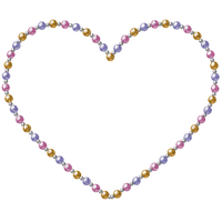 PEARL HEART/ FRAME - PNG gratuit