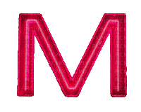 Buchstabe M - GIF animasi gratis