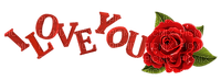Kaz_Creations Colours Logo Text I Love You Deco Flower - PNG gratuit