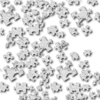 puzzle pieces scrap white - png gratuito