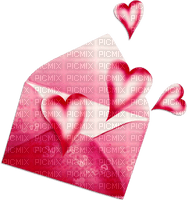 soave deco valentine heart letter pink - Free PNG