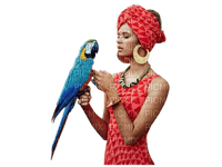 woman with animal bp - png gratuito