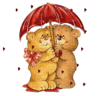 teddy bear fun sweet brown  gif anime animated animation tube deco love heart coeur herzen valentine valentin red