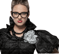 Kaz_Creations Woman Femme Glasses Black - ücretsiz png