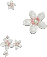 soave deco flowers scrap pearl white pink - бесплатно png