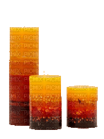 Kerzen, gelb, rot - Zdarma animovaný GIF