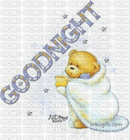 Goodnight Teddy - GIF animado grátis