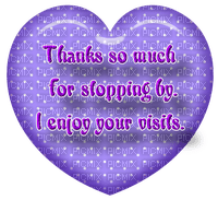 Heart. Text. Thank you stopping by. Leila - ilmainen png