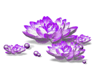Flowers.Beads.White.Purple - PNG gratuit