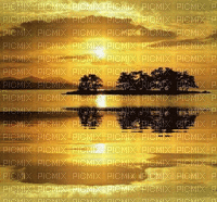 munot - landschaft gold hintergrund - gold landscape bg - or paysage fond - Free animated GIF