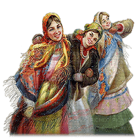 damas invierno navidad dubravka4 - png gratis