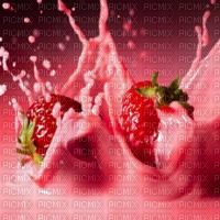 Strawberry Milkshake Background - ücretsiz png