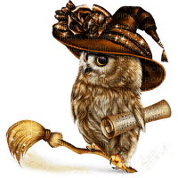 halloween owl by nataliplus - 免费PNG