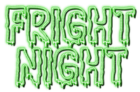 Fright Night.Text.Green - KittyKatLuv65 - ingyenes png