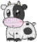 mini cow - GIF animado grátis