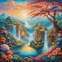 fantasy landscape background - ilmainen png