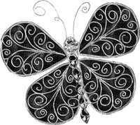 kikkapink deco scrap gothic butterfly - ilmainen png