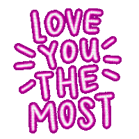 Love you the most - Zdarma animovaný GIF