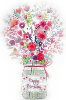 Blumen in Vase - zdarma png