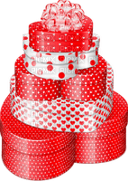 Heart.Boxes.Gift.Red.White - PNG gratuit