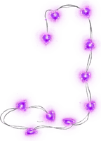 String.Christmas.Lights.Purple - δωρεάν png
