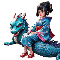 loly33 enfant dragon asiatique - gratis png