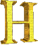Kaz_Creations Alphabets Yellow Colours Letter H - Gratis geanimeerde GIF