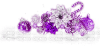 Christmas.Winter.Cluster.White.Purple - Free PNG