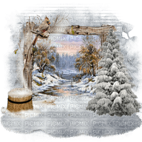 kikkapink christmas deco winter bg - PNG gratuit