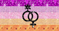 Trixic Pride flag with symbol glitter - Ücretsiz animasyonlu GIF