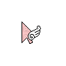 pink wing cursor - darmowe png