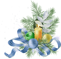 gala Christmas candle - kostenlos png