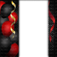 ♡§m3§♡ BDAY RED BLACK FRAME BALLONS - PNG gratuit
