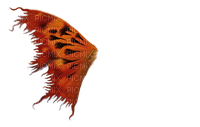 deco fantasy wings png tube kikkapink  orange - png grátis