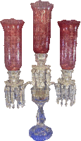 ruby crystal and blue antique lamp Joyful226