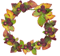 autumn wreath Bb2 - PNG gratuit