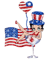 USA BETTY BOOP - Free animated GIF