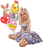 Easter woman by nataliplus - bezmaksas png