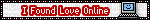 I found love online blinkie - Zdarma animovaný GIF