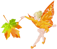 Kaz_Creations Autumn Fall Leaves Leafs Fairy - png grátis