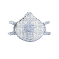 white N95 respirator with exhaust valve - PNG gratuit
