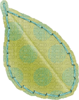 Leaf Pattern Stitching green - PNG gratuit